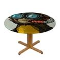 thumbnail image 3 of Orinice Monkey Diving Round Table Cover Stain Resistant Washable Indoor Outdoor Tablecloth Kitchen Dining Wedding Parties Outdoor Fitted 100% Polyester Fiber 54-58, 3 of 8