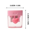 thumbnail image 3 of YIMWNYI Heart-Shaped Rotating Pencil Sharpener, Double Hole Design with Transparent Tape Cover, Durable and Easy to Use for Regular and Thick Pencils, Ideal for Desk or Portable Use, 3 of 4
