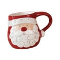 thumbnail image 3 of Taza de café navideña, utensilios de cocina, tazas de agua portátiles, reutilizables, para uso en la oficina y el hogar, taza de agua para la oficina, Papá Noel, 3 of 9