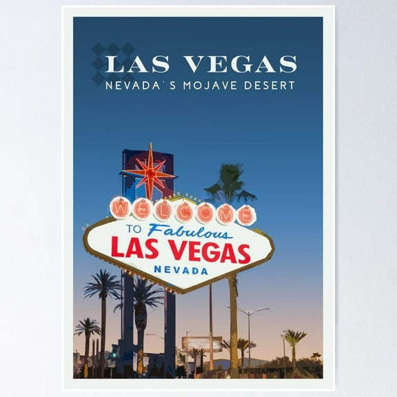 Poster Las Vegas Wall Art, Unframed Prints For Home Or Office, Perfect Gift For Everyone, 8x12