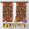 thumbnail image 5 of Blackout Kids Curtains,Halloween Crazy Pumpkins Pattern Childrens Insulated Curtains Set Of 2,Bedroom Essentials,Toddler Room Decor 42"x54", 5 of 5