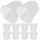thumbnail image 3 of 10 macetas transparentes con orificios de drenaje para hierbas, flores y cactus., 3 of 8