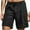 Black, variant on Wyobmus Men's Shorts Casual Stretch Quick-Dry Ribbed Front Lightweight Wrinkle Free Beach Shorts With Pocket Gray