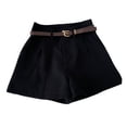 thumbnail image 2 of ZenCart Women Suit Shorts High Waist Zipper Fly Solid Color Casual Suit Shorts with Pockets Versatile Summer Shorts, 2 of 8