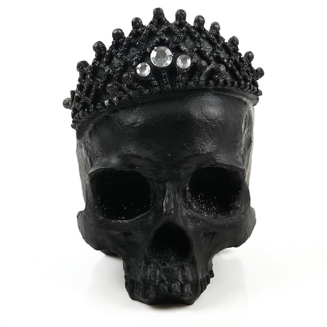 Cabeza de Artificial Hecha de Resina Negra Zulema Modelo de resina artesanal 16 12,5 Cm