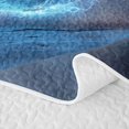 thumbnail image 5 of Feelyou Lightning Soccer Twin Quilt Set for Boys, Blue Fire Football Twin Coverlet Set, 2-Piece, 5 of 7