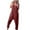 Wine, variant on Utoimkio Cotton Linen Baggy Jumpsuits for Women Summer Bib Overalls Plus Size Rompers Playsuits with Pockets