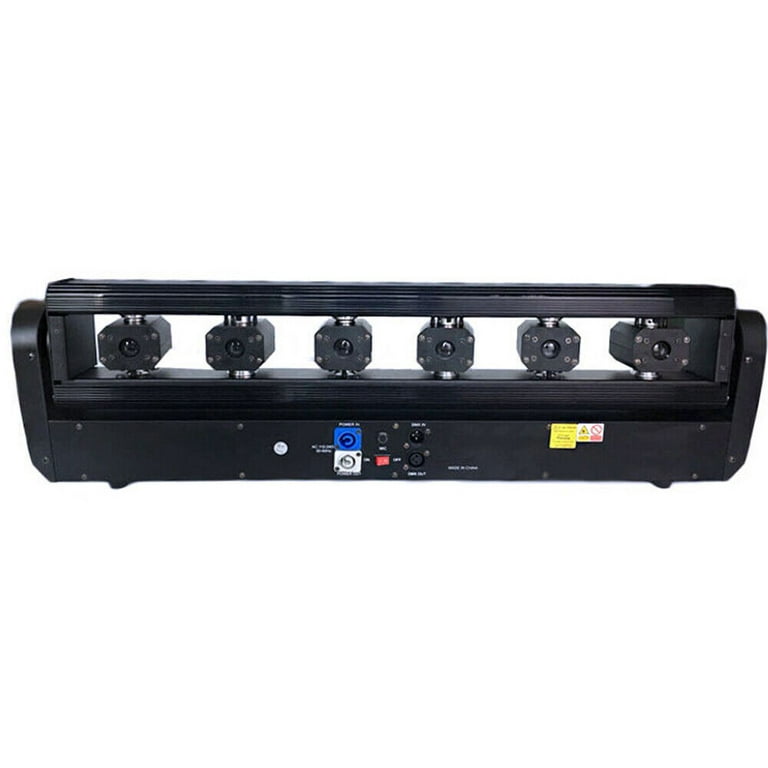 DMX 6 Eyes RED LED Projector Stage Moving Head Beam Scan Laser Light Bar