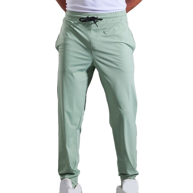 Pantalones largos para hombre, casuales, de moda, de secado rápido, elásticos, con cordón y cintura elástica.
