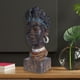thumbnail image 4 of Figuras de resina Coleccionables Tribal Lady Estatua africana decorativa humana Escultura para dormitorio, sala de estar, oficina, adorno de Sunnimix Escultura Africana, 4 of 8