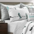 thumbnail image 3 of Rowley Birds Quilt Set, 7 Piece Set, King, Blue & Gray - Reversible Bird, 3 of 9