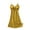 Yellow, variant on Yuncity Womens Nightgowns Satin Solid Color Silk Belt Breast Pad Gathered Suspender Nightdress Pajamas Pjs Loungewear Soft M-Xxl