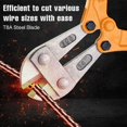 thumbnail image 2 of Bates- Bolt Cutter, 14", Orange, Chain Lock Cutter Heavy Duty, Bolt Cutters Heavy Duty for Locks, Screw Cutter, Chain Link Fence Cutter, Bolt and Wire Cutter, Chain Lock Cutters, Bolt Cutter Tool, 2 of 5