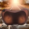 Yosoo Neck Massage Pillow,Massage Pillow with Heat and 4 Rollers for Shoulder Lower Back Cushion Car Home Lumbar Neck Back Shoulder Relaxation