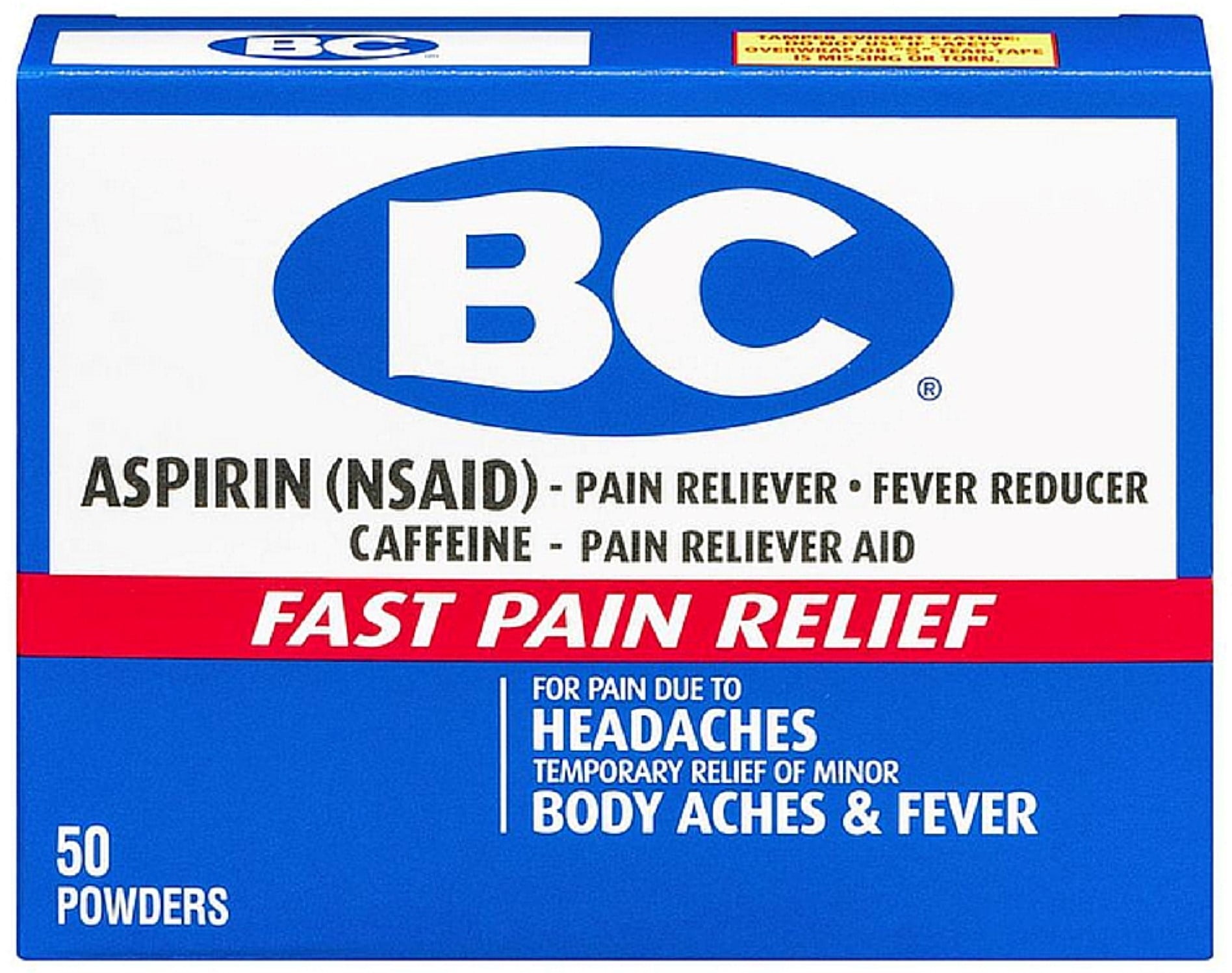 BC Aspirin Fast Pain Relief Powder 50 ea (Pack of 2)