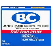 BC Aspirin Fast Pain Relief Powder 50 ea (Pack of 2)