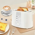 thumbnail image 7 of Toaster 2 Slice, Extra Wide Slot,with Cancel, Defrost, Reheat Function, 6 Shade Settings, for Waffle or Bagel, Removable Crumb Tray, 750W,Cream White, 7 of 7