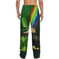 thumbnail image 3 of Uemuo St. Patrick's Day4 Pattern Men's Wide Leg Palazzo Lounge Pants with Pockets Light Weight Loose Comfy Casual Pajama Pants-Medium, 3 of 9