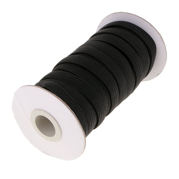 Abbracc 10 Meters Black Elastic Stretch Cord DIY Clothes Dress Clothing Sewing 12mm