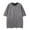 Grey, variant on Men's Tee Shirts Suede Short Sleeved Crewneck T Shirt Solid Color Fashion Versatile Pullover Tshirt