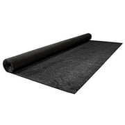 House, Home and More Outdoor Artificial Turf with Marine Backing - Jet Black 6 Feet X 30 Feet - Spectrum Series .25 Inch Pile Height