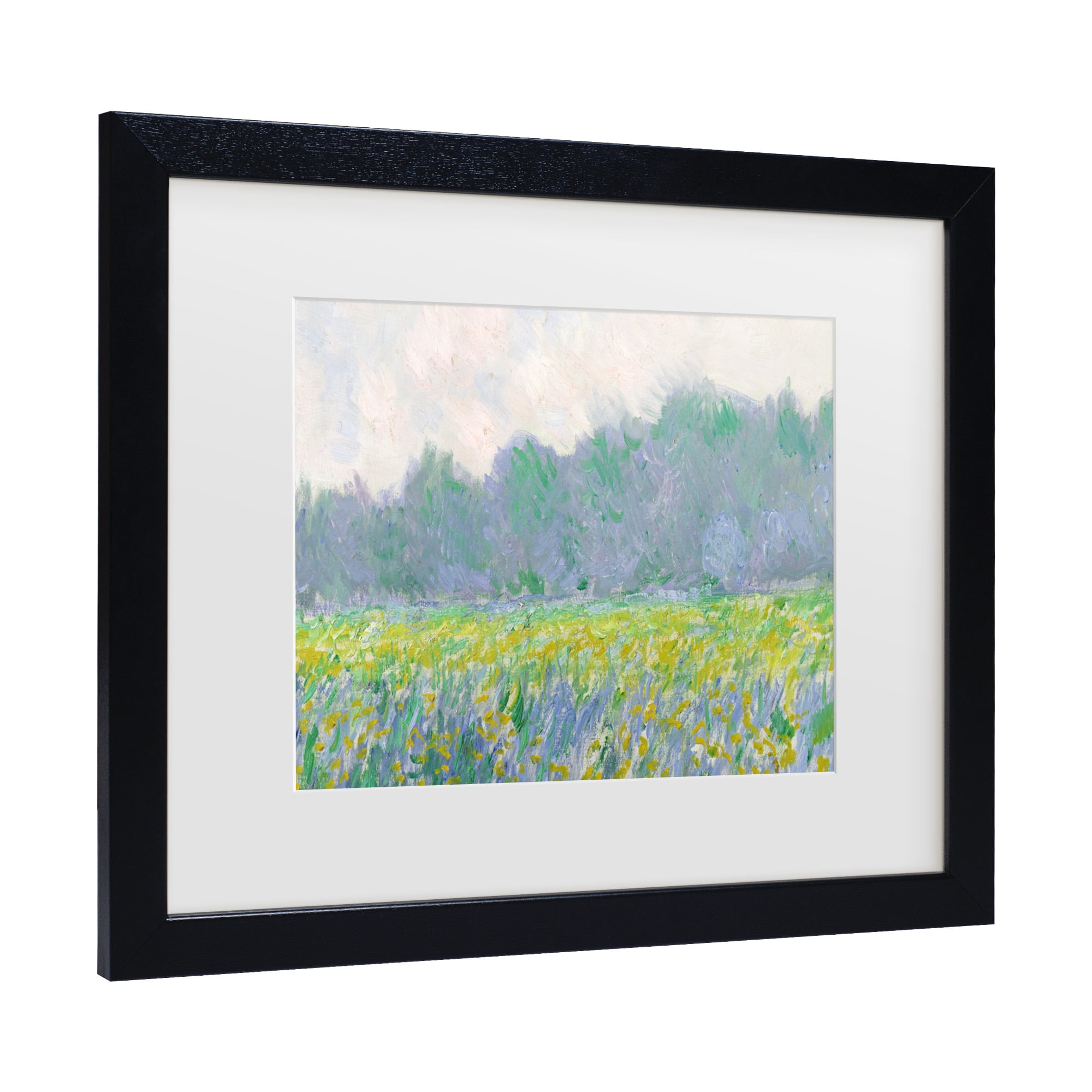 Trademark Fine Art 'Field of Yellow Irises at Giverny' Canvas Art by Claude Monet