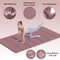 thumbnail image 3 of LAMEI Yoga Mat, Extra Large 48 x 40 Foldable Mat for Travel, 10mm Thick Exercise Mats for Home Workout(Deep Pink), 3 of 6