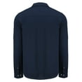 thumbnail image 3 of Men's-Cutter & Buck  Navy Sporting Kansas City Advantage Tri-Blend Eco Soft Pique Long Sleeve Knitted Button-Up Top, 3 of 3