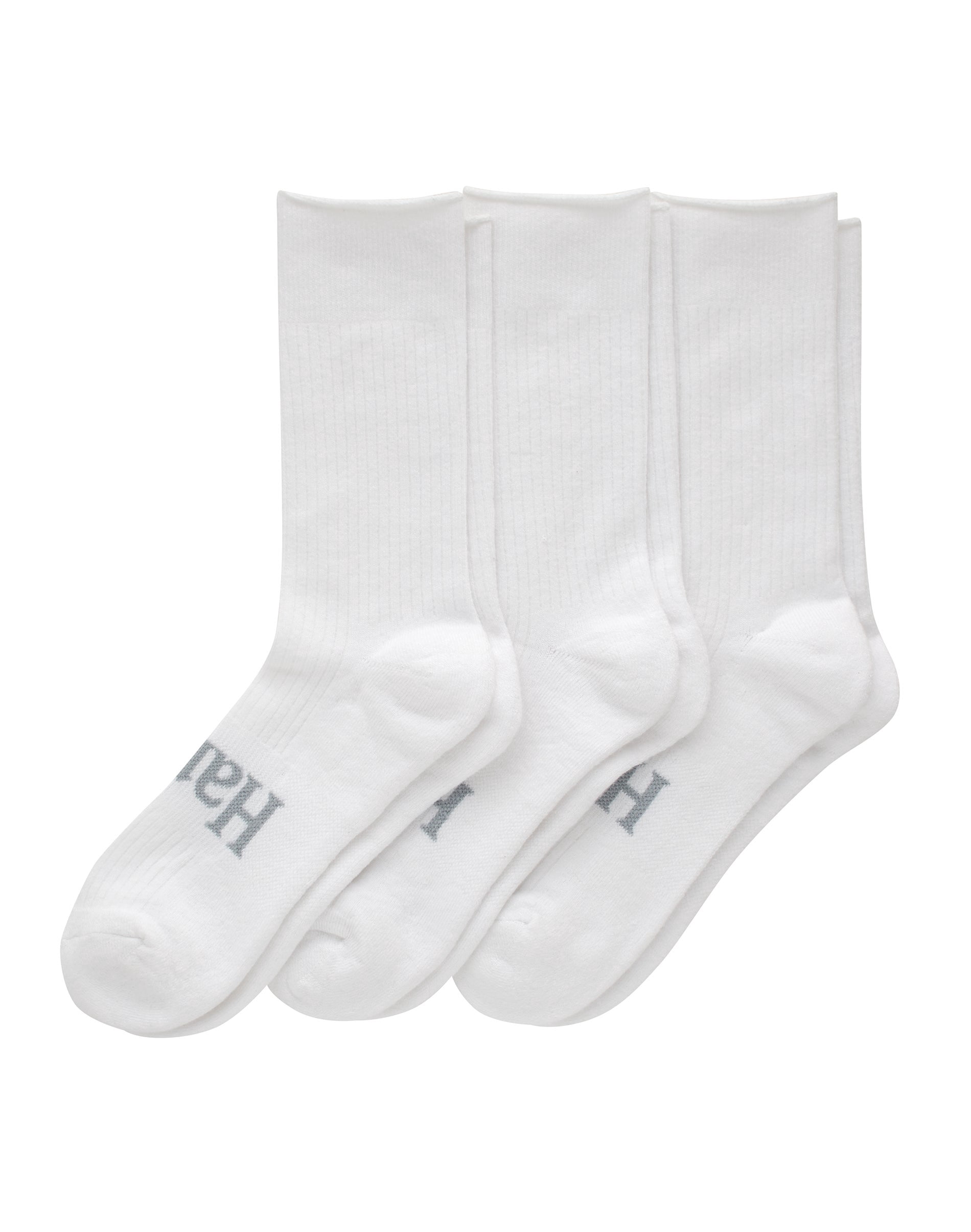 Crew Socks Pack, 3 Pairs, Originals SuperSoft Crew Socks for Men, Comfort Stretch