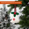thumbnail image 3 of Kearding Navidad campana vacaciones árbol de Navidad colgante tela no tejida reutilizable al aire libre fondo hogar Bar parque decoración ornamento Kits de decoración para fiestas Blanco Kearding HA065326-03, 3 of 6