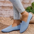 thumbnail image 6 of CQONEPT Women Flats Loafers Mesh Pointed Toe Low Heels Slip On Casual Shoes Vintage Breathable Non Slip Walking Footwear Outdoor Shoes Blue 37, 6 of 6