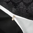 thumbnail image 4 of jejeloiu Dark Skull Duvet Cover Queen,Baroque Damask Queen Bedding For Adults,Gray Black,Black Reversible,3 Pieces,1 Duvet Cover and 2 Pillowcases, 4 of 6