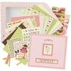 K & Company Baby Girl Postbound Scrapbook Kit 12''X12'', 321 Pieces