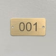 thumbnail image 2 of Numbered Rectangle Brass Tags - 2 x 1, 2 of 3