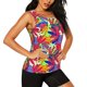thumbnail image 2 of Balery Colorful Bananas Camiseta sin mangas estampada ligera para mujer, tops de entrenamiento sin mangas, camisetas de yoga transpirables de secado rápido.-Medium, 2 of 7