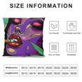 thumbnail image 5 of SheronV Marijuana Leaf Graphic Decorative Throw Pillow Cover for Home Couch Living Room Sofa - High-Quality, Printed on Both Sides, 1PC 18x18in, 5 of 5