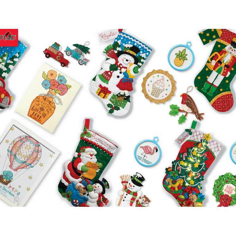 Shop Plaid Bucilla ® Seasonal - Felt - Stocking Kits - Classic Christmas -  89532E - 89532E