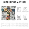 thumbnail image 5 of YINGXI for Women Religious Scripture for Women Inspirational with Bible Verse Acrylic Flannel Pillow Case Cushion Cover 20x20in, 5 of 5