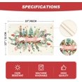 thumbnail image 6 of mubwai Nutcracker Floral Holly Christmas Placemats Set of 6, 12x18 Inch Seasonal Winter Table Mats for Party Kitchen Dining Decoration, 6 of 6