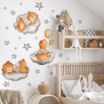 thumbnail image 1 of Un juego de pegatinas de pared, cachorros, nubes, estrellas, decoración de pared para sala de estar, oficina, dormitorio, cocina, pegatinas extraíbles JAMW Sencillez, 1 of 4