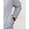 thumbnail image 4 of Alex + Abby Women's Funnel Neck Hoodie Pullover Sweatshirt X-Small Chrome Grey, 4 of 5
