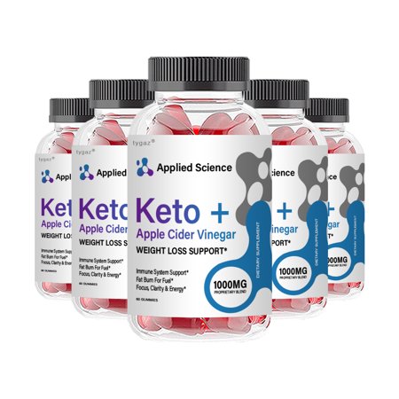 (5 Pack) Applied Science Keto - Applied Science Keto+Apple Cider Vinegar Gummies