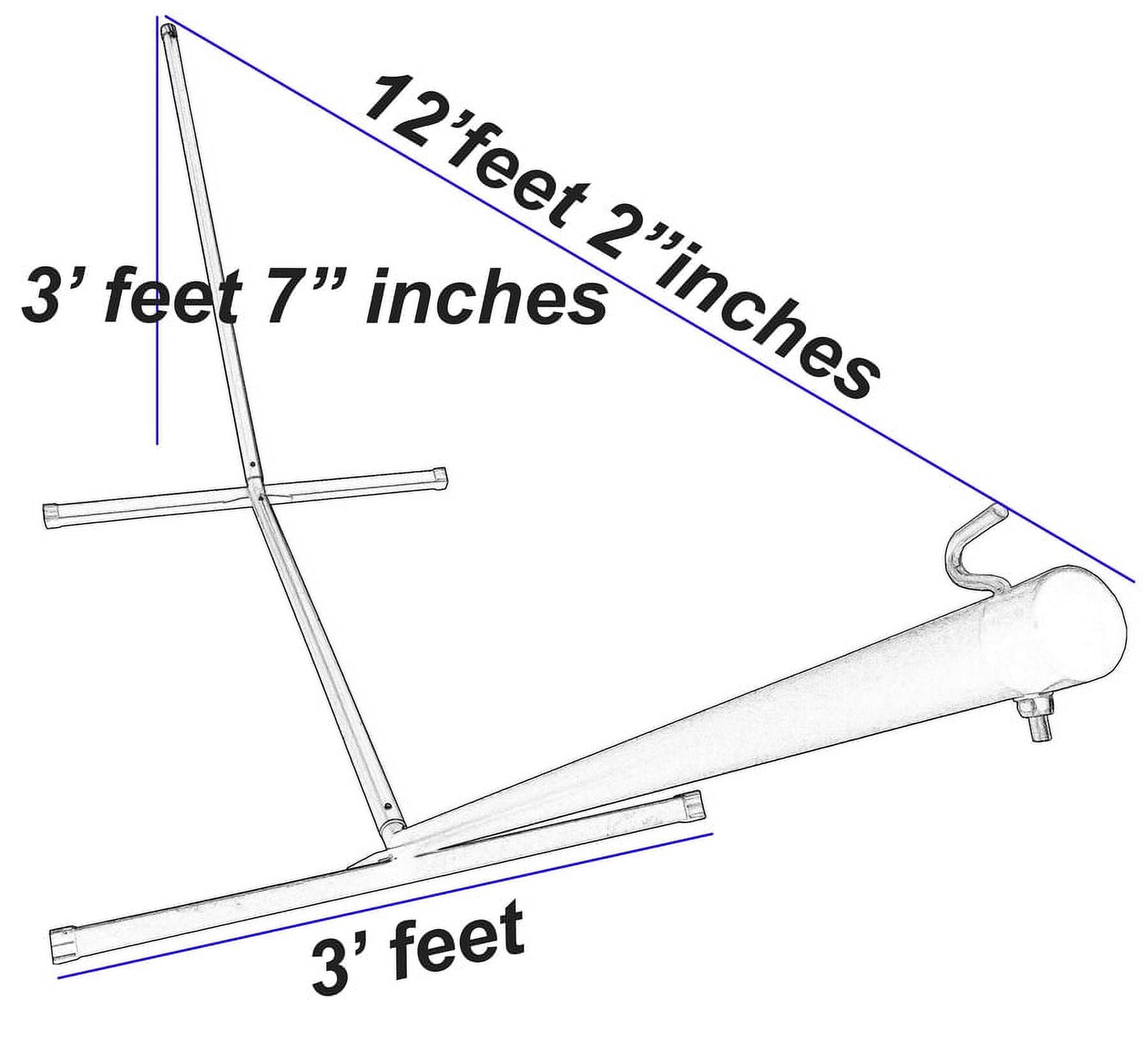 Sunbrella® Original Deluxe Size Hammock With 12'ft Stand