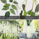 thumbnail image 2 of 12pack Artificial Wisteria Flowers, Garland Plant Fake Hanging Flowers Vine, For Wedding Garden Home Party Decor, 2 of 5
