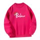 thumbnail image 3 of Sudadera con capucha para mujer, ropa con estampado de letras de manga larga, Tops con cuello redondo a la moda para otoño e invierno, para viajes de , SG Yinane Sudadera con capucha para mujer, 3 of 8