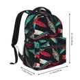 thumbnail image 2 of Disketp Fishing Lure Mochila Estampada para Hombre y Mujer – Mochila Ligera Clásica con Múltiples Bolsillos para Universidad, Trabajo y Viajes-One Size, 2 of 5