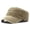 Khaki, variant on New Men's Solid Color Cotton Hat Cross -Border Water Washing Flat Hat Can Adjust The Curved Eaves Baseball Cap