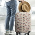 thumbnail image 2 of Beige Cow Head Pattern Luggage Cover Fashion Suitcase Cover Baggage Covers Fit 25-28 Inch Luggage (Go Travel), 2 of 5