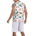 thumbnail image 2 of Naloa Cartoon Animals Basketball Jersey Reversible Men's Mesh Athletic Sports Shirts Training Practice S-4XLX-Large, 2 of 6