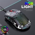 thumbnail image 4 of ZIYOU LANG M5 RGB Lightweight Wired Gaming Mouse with 12000 DPI 6 Programmed Buttons,65G Honeycomb Shell,Pixart 3325(Black-Red), 4 of 8